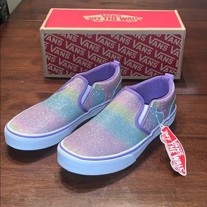 glitter asher vans